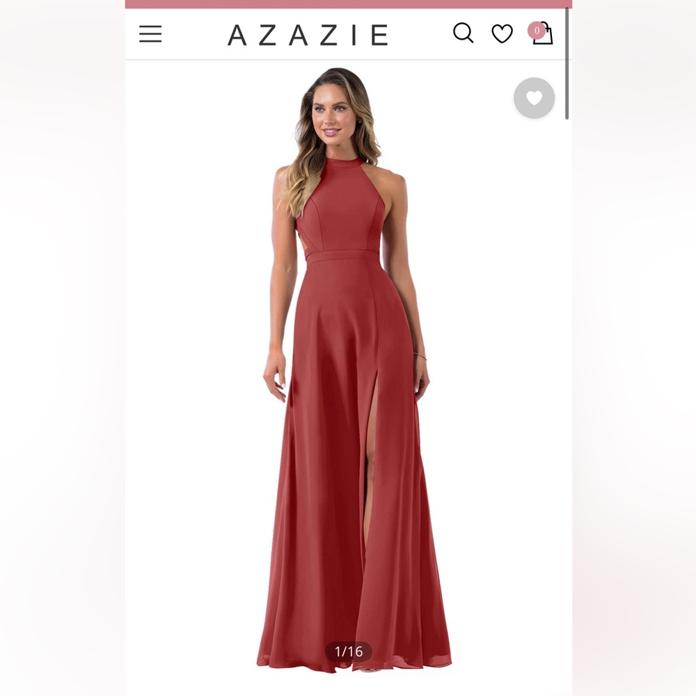 Azazie Clarice Dress - Rust
